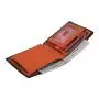 Designer front pocket coin wallet rfid blocking minimalist black carbon leather wallet for men