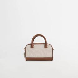 High Quality Pu Leather Women Handbags Custom Logo  Cotton and Linen  Casual  Fashion Shoulder Messenger Bags For Ladies