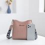 Fashion Korean Women's Shoulder Bag 2022 Messenger China wholesale PU Ladies Bag Women's Fashion Versatile Bucket Bag