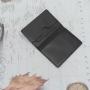 Wholesale Custom Logo Business Unisex Men's Genuine Leather Wallets Open Pu Wallet Id Bifold Card Holder Ultra-Thin Wallet Rfid