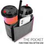 Gelory Factory Custom Luggage Travel Drink Bag Cup Holder Fits All Suitcase Handles Free Hand Drink Beverages Caddy