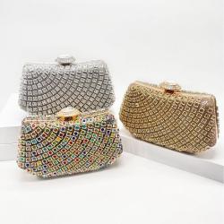 Fashionable hand-held rhinestone grand women's party bag clutch bag