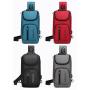 ZR772 Hot Selling Chest Bag Men New USB Shoulder Bag Sports Travel Crossbody Bag Leisure Solid Color Oxford Cloth Satchel