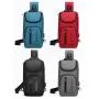 ZR772 Hot Selling Chest Bag Men New USB Shoulder Bag Sports Travel Crossbody Bag Leisure Solid Color Oxford Cloth Satchel