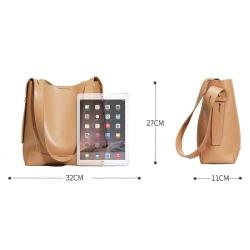 2024 Custom Luxury Genuine Leather Bucket Bag Handbag For Women Ladies Bags