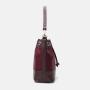 2024 Wholesale Nylon PU Leather Shoulder Bag For Women Drawstring Bucket Purse