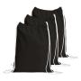 Gelory Custom Blank Cotton Drawstring Backpack Gym Sack Canvas Cinch Sport Backpack Gym