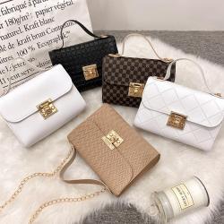 Ladies Handbags Fashion Cheap Pu Leather Women's Chain Crossbody Bag 2024 Simple and Fashionable Small Square Bag