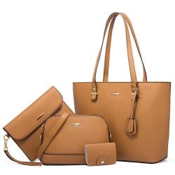 KBW709 Women Bag Retro Shoulder Handbag New Fashion High Quality Ladies Slanting Cross Four Pieces Mother Bag
