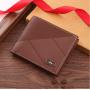New Men's Short Thin Multi-Card Wallet Casual Fashionable Embossed Youth Card Bag Waterproof Cross-Border Foreign Trade Bag