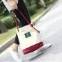 New Fashion Handled Canvas Tote Bucket Drawstring Handbag Messenger Shoulder Sling Bag Women