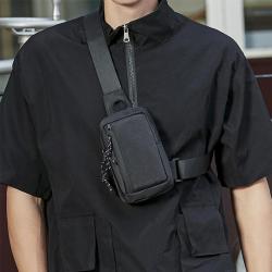 ZWY188 2024 Lightweight Fashion New Mini Men Chest Bag Oxford Daily Simple Travel Organizer Crossbody Bag Sports Cell Phone Bag
