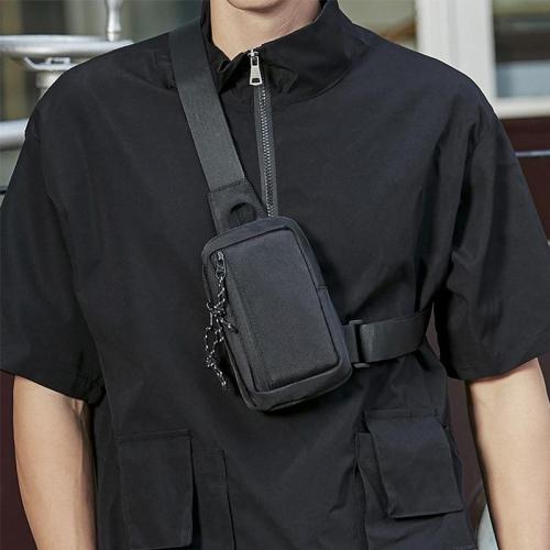 ZWY188 2024 Lightweight Fashion New Mini Men Chest Bag Oxford Daily Simple Travel Organizer Crossbody Bag Sports Cell Phone Bag