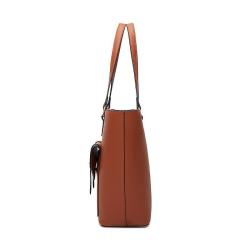 2024 Wholesale 3 Pieces Set Vegan Leather Tote Bag Handbag With Women Fashion Purse