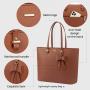 LOVEVOOK New Design Cute PU Leather Computer Bag Large Laptop Handbags Ladies Laptop Tote Bag for Women