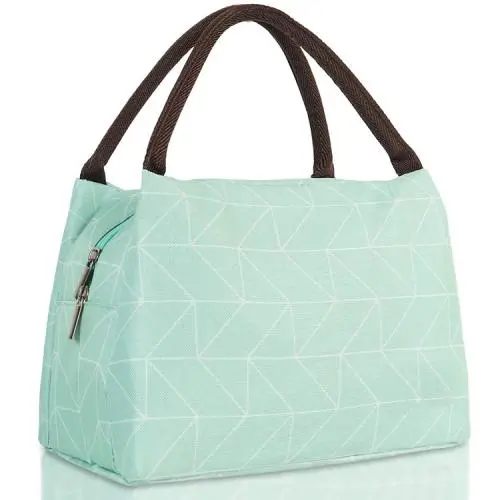 High Quality Reusable Insulated Lunch Bag Travel Picnic Cooler Tote Box Bag With Anti-Slip Soft Handle