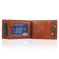Custom leather money clip wallet leather men money clip business credit card holder for  men