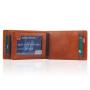 Custom leather money clip wallet leather men money clip business credit card holder for  men