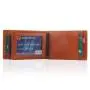 Custom leather money clip wallet leather men money clip business credit card holder for  men