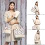 LOVEVOOK wholesale Boutiques luxury high quality PU material 3 pieces handbag sets shoulder bag wallet ladies women handbags
