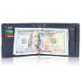 New Custom Bi-Fold Genuine Leather Money Clip Wallet Rfid Blocking Anti Theft Brush