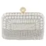 Wholesale ladies clutch bags ladies party purse rhinestone tassel pearl bag handbag evening bags for woman