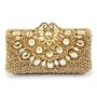 New Elegant Shiny Crossbody Crystal Bag Handmade Rhinestone Bag Green Luxury New Year Evening Bags Clutches For Women Purse