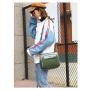 HR477 Unisex Single Shoulder Bag New Fashion Sandwich Zipper Pocket Crossbody Bag Nylon Cloth Leisure Outdoor Sports Bag