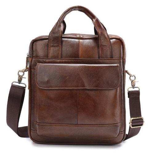 XL348 Laxury Style Genuine Leather Multi-layer Messenger Bag Wear-resistant Durable Bag First Layer Cowhide Men's Shoulder Bag