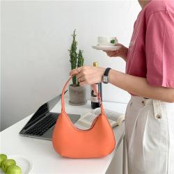 Wholesale Candy color pu leather handbag women luxury shoulder bag women's bags fashion ladies hand bags