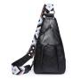 2024 vegan leather chest bags women handbags ladies fashion shoulder bag cross-body bags with colorful strap