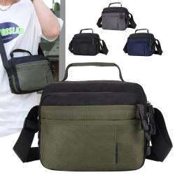 Black Men's Bags Single Shoulder Backpack Business Leisure Messenger Bag Fashion Purse Bags 2024