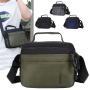 Black Men's Bags Single Shoulder Backpack Business Leisure Messenger Bag Fashion Purse Bags 2024