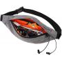 Gelory Wholesale Custom Logo PU Leather Fanny Pack Fashion Travel Chest Waist Bag With Headphone Hole
