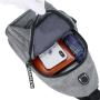GELORY Custom Women Men Unisex Waist Bag Pack with Headphone Jack and Zipper Adjustable Strap Black Fanny Pack Custom Logo