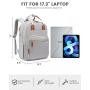 LOVEVOOK New Waterproof Stylish Bag with USB Port Lightweight Casual Daypacks Work Business Nurse school Laptop Backpack Unisex