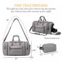 Expandable Design Weekender Overnight luggage Gym Sport Duffel Bag with Shoe Compartment Flight Friendly Travel Duffel Bag Men