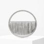 2024  New Diamond Circular Round Handle Rhinestone Dinner Clutch Half Moon Handbag evening bags women handbags ladies for women