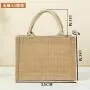 Customized logo linen retro handbag DIY painting jute bag