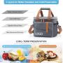 Customized Logo Insulated Thermal Bags Soft Tote Bento Lunch Box Portable Picnic Cooler Bag with Shoulder Strap