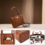 LOVEVOOK 2024 15.6 inch Large Woman Leather Business Computer Handbag Bag Ladies Office Shoulder Laptop Tote Hand Bags for Women