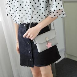 2024 New Korean Fashion Mini Crossbody PU Women's Bag Small Square Single Shoulder Phone Bag with Chains Wholesale Foreign Trade