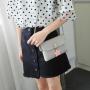 2024 New Korean Fashion Mini Crossbody PU Women's Bag Small Square Single Shoulder Phone Bag with Chains Wholesale Foreign Trade