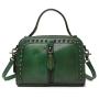 2024 Custom Genuine Leather Handbags For Women Luxury Doctor Bag With Rivets