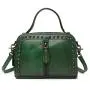 2024 Custom Genuine Leather Handbags For Women Luxury Doctor Bag With Rivets