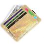 ZHF080 Cross-border Korean Laser Sequin PU Leather Women's Wallet Creative Elastic Band Card Bag Card Holder