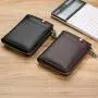 Men's Leather Luxury Mens Bags Anti Theft Men Card Holder Wallet Short Leather Wallet Cartera De Hombre