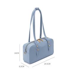 Designer Ladies Fashion Shoulder Bags Soft PU Vegan Leather Large Capacity Women Handbag Leather Vintage  HandBag