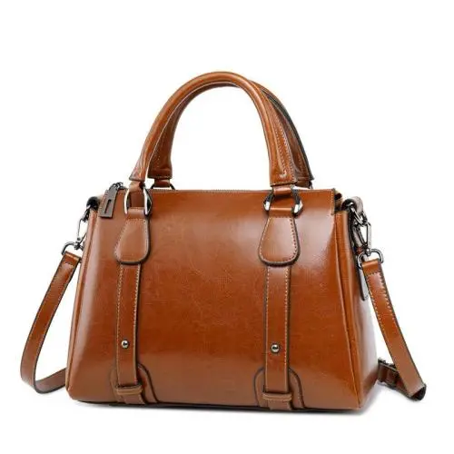 Top Quality 2024 Trendy Custom logo genuine leather handbags for women cowhide tote bag ladies vegan real leather handbag