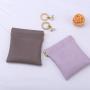Custom Emboss Leather Flap Earphone Watch Jewelry Packaging Bag Closing Magnet Necklace Bracelet Storage Leather Pouch